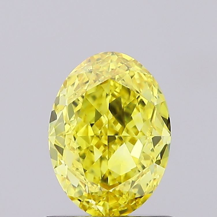 1.01 Carat Fancy Intense Yellow Lab Grown Diamond with Excellent Polish and Symmetry - Sold