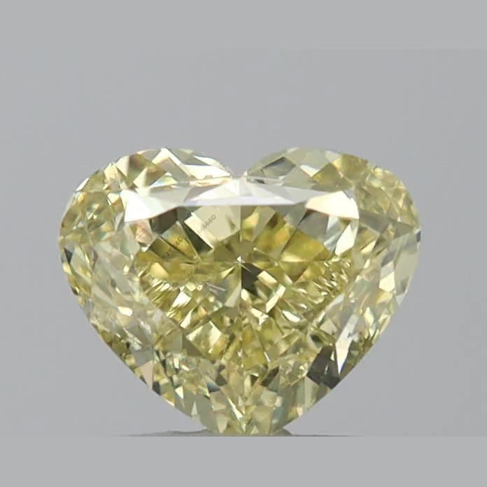 1.01ct GIA Certfied Fancy Yellow Heart Shape Diamond SI1 Clarity - Sold